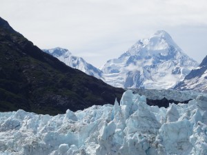 Glacier and mountain on a beautiful clear day