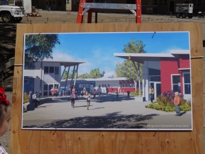 Artist's rendition of Sammy's new school